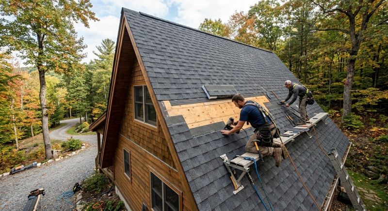 A Frame Roof Repair in Perry County, PA