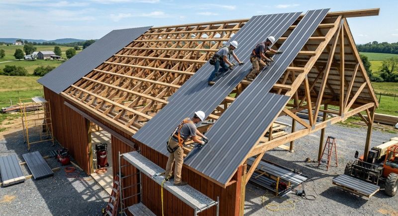 Barn Roof Construction in Perry County, PA