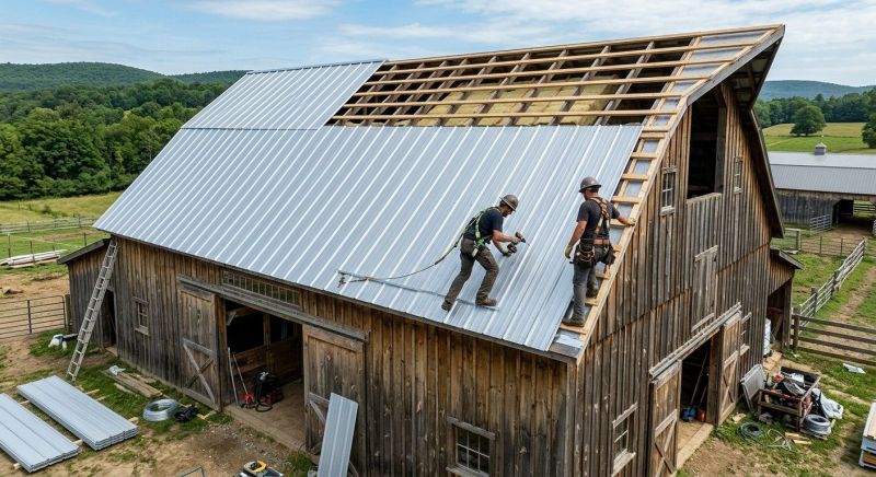 Barn Roof Installation in Perry County, PA