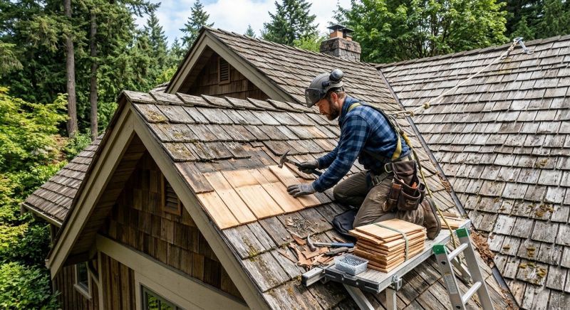 Cedar Shake Roof Repair in Newville, PA