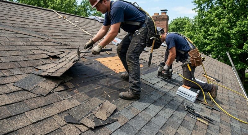 Damaged Roof Repair in Hershey, PA