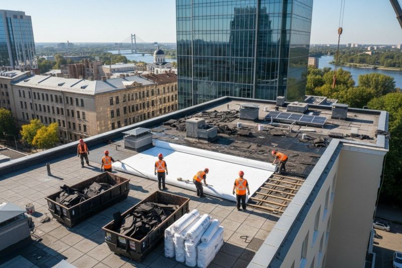 Flat Roof Replacement in Harrisburg, PA