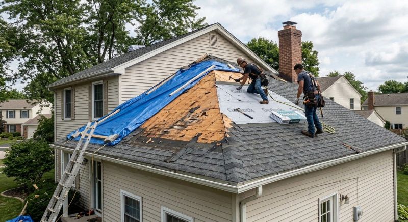 Roof Damage Repair in Grantville, PA