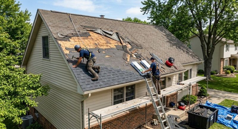 Roof Damage Repair in Grantville, PA