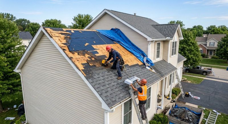 Roof Damage Restoration in Harrisburg, PA