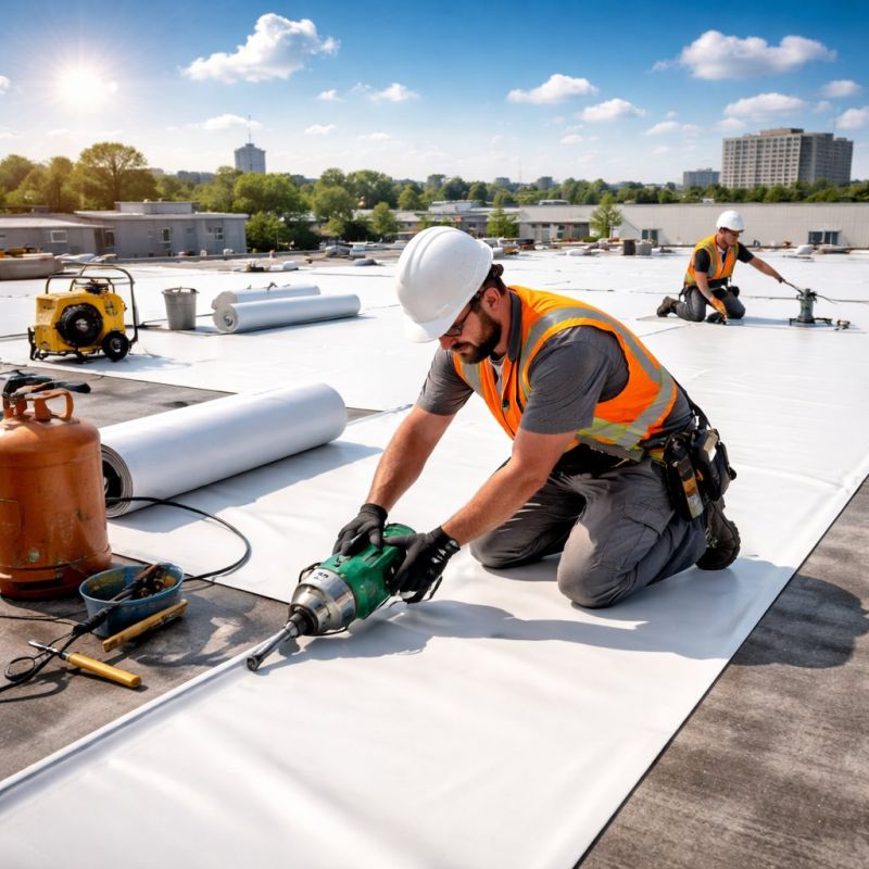 Single Ply Roof Installation in New Bloomfield, PA