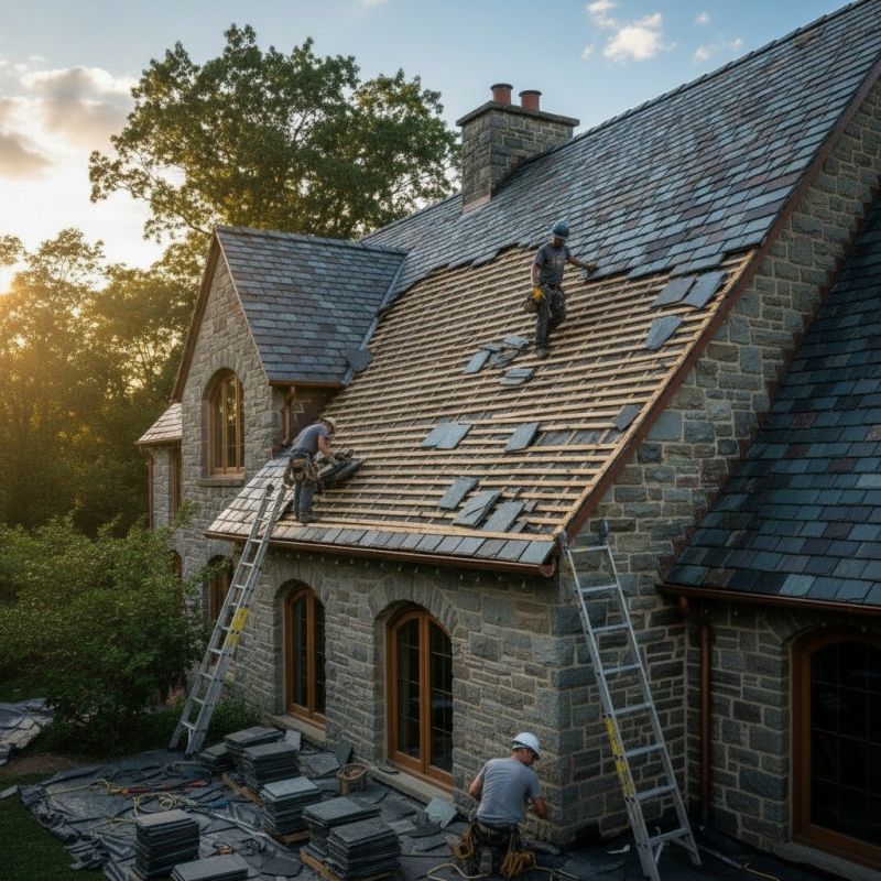 Slate Roof Replacement in Mechanicsburg, PA