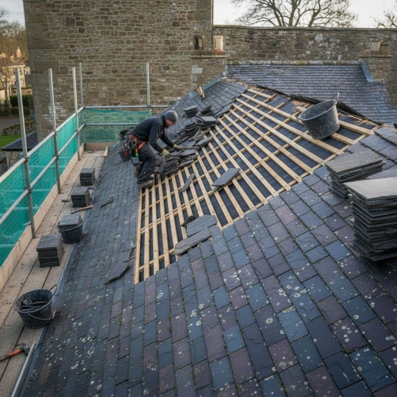 Slate Roof Replacement in Newville, PA
