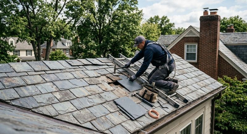 Slate Shingle Replacement in Perry County, PA
