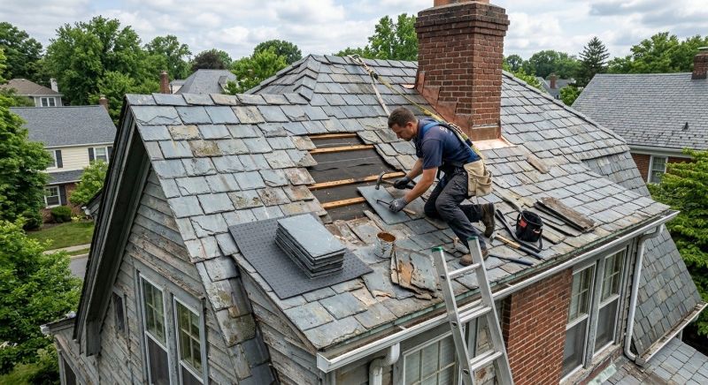 Slate Shingles Repair in Dauphin County, PA