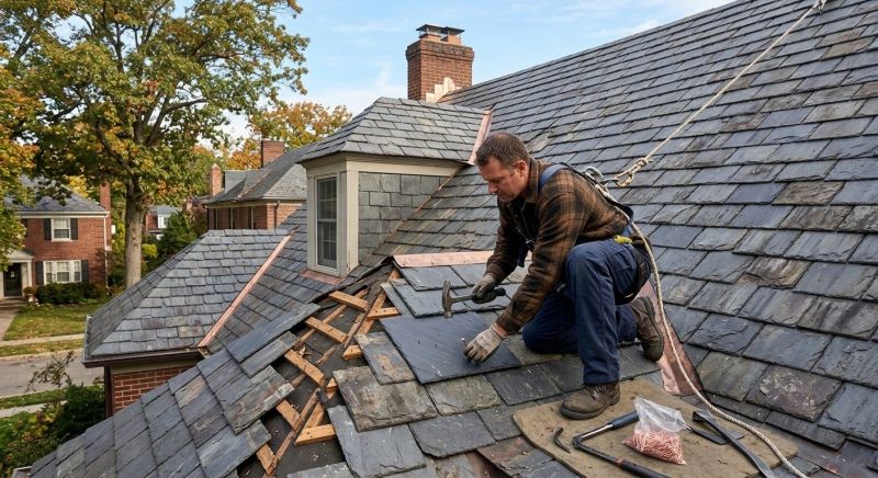 Slate Shingles Repair in Hershey, PA