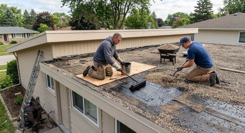 Tar And Gravel Roof Repair in Grantville, PA