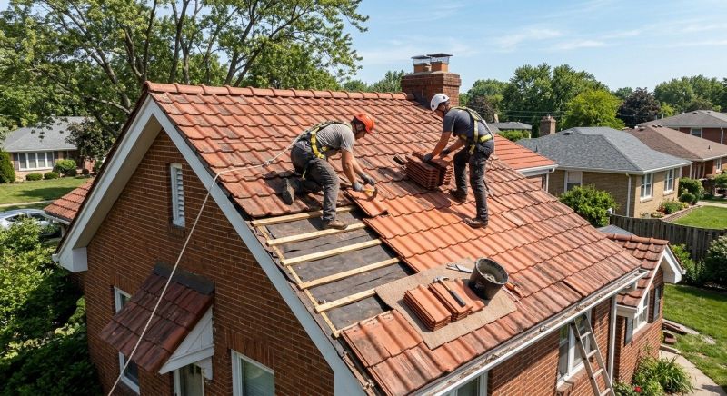 Tile Roof Repair in Grantville, PA