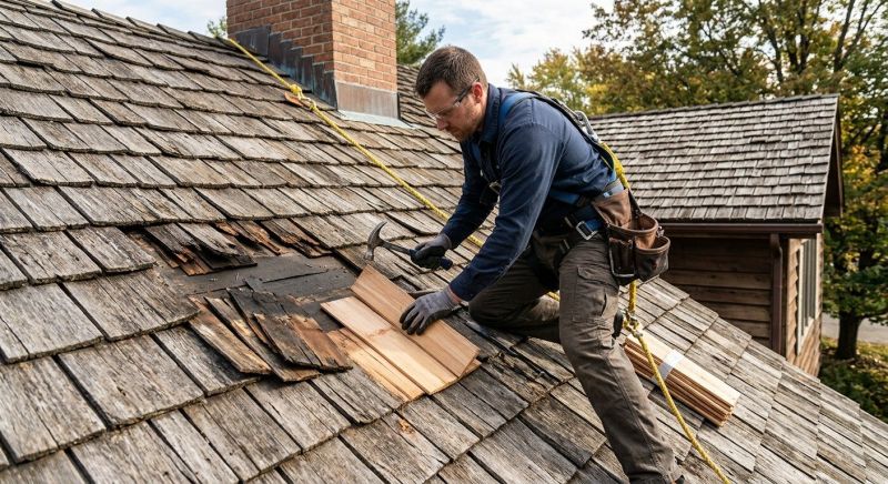 Wood Shake Roof Repair in Dillsburg, PA