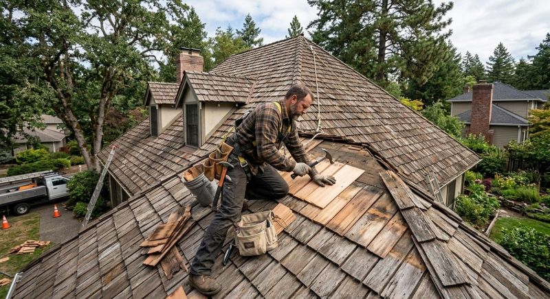 Wood Shake Roof Repair in Etters, PA