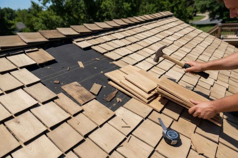 Wood Shake Roof Repair in Grantville, PA